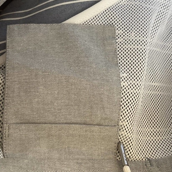 Bononos Swimshorts Mens Size 35 Striped Blue Drawstring Waist Pockets - Picture 9 of 10